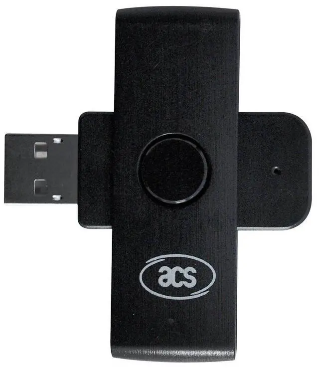 Alt view image 4 of 5 - ACS ACR38U-N1 PocketMate USB Smart Card Reader and Writer for CNS CRS Digital Signature Small Compact Black