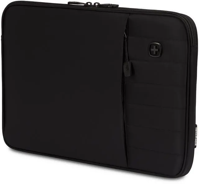 Main image of SwissGear Padded Zippered Laptop Sleeve, Micro-Twill Laptop Case with Zippered Front Compartment & Fleece Lining 16-Inch