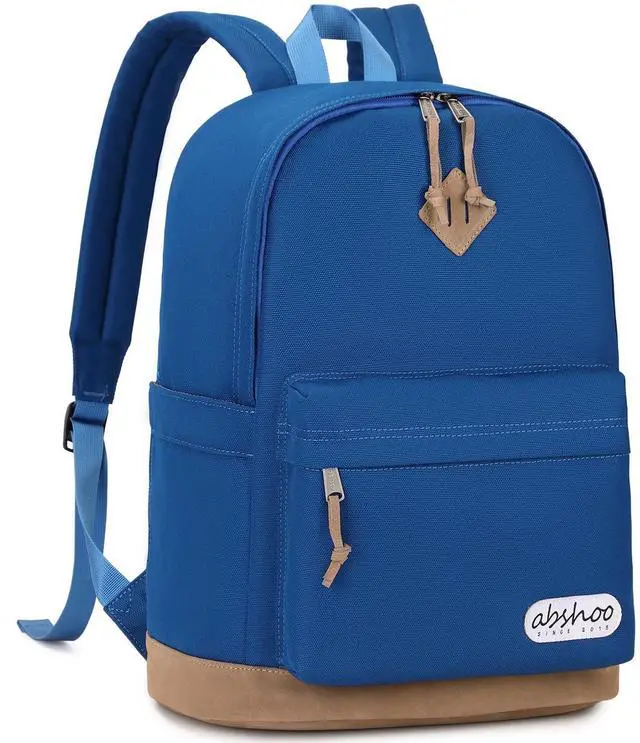 Alt view image 2 of 5 - abshoo Basic Big Students Backpack For School Classical College Bookbag Middle High School Backpacks (Klein Blue)