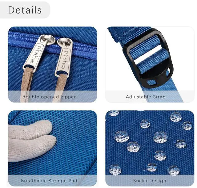 Alt view image 5 of 5 - abshoo Basic Big Students Backpack For School Classical College Bookbag Middle High School Backpacks (Klein Blue)