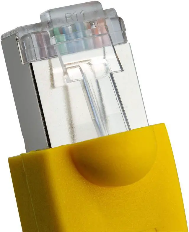 Alt view image 5 of 5 - NTW Cat6 Ethernet Cable Shielded 100 FT Yellow Plated RJ45 Connector Internet LAN Wire Cable Cord for Modem Router PC Mac Laptop PS2 PS3 PS4 Xbox 360 Patch Panel Faster Than Cat5 Cat5e (345-S6-100YL)