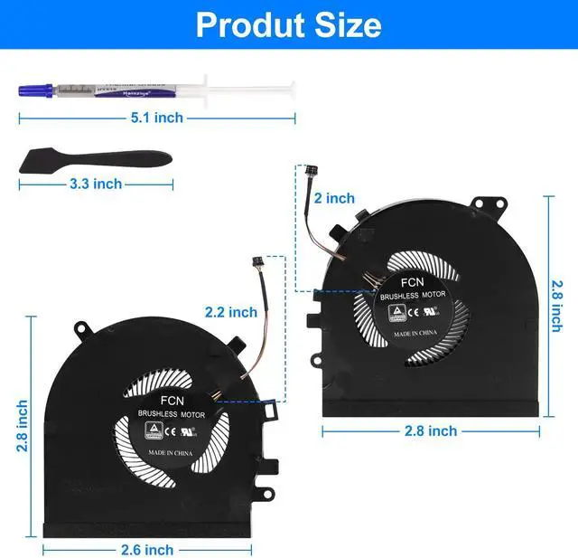 Alt view image 2 of 5 - ARLBA CPU+GPU Cooling Fan New Replacement for Razer Spirit Blade 15 GTX1060 RZ09-027 RZ09-0270 RZ09-0300 RZ09-0328 RZ09-0369 RZ09-0369A/B RZ09-03009E97 RZ09-03287E72-R3U1 DFS501105PR0T DFS5K121142621
