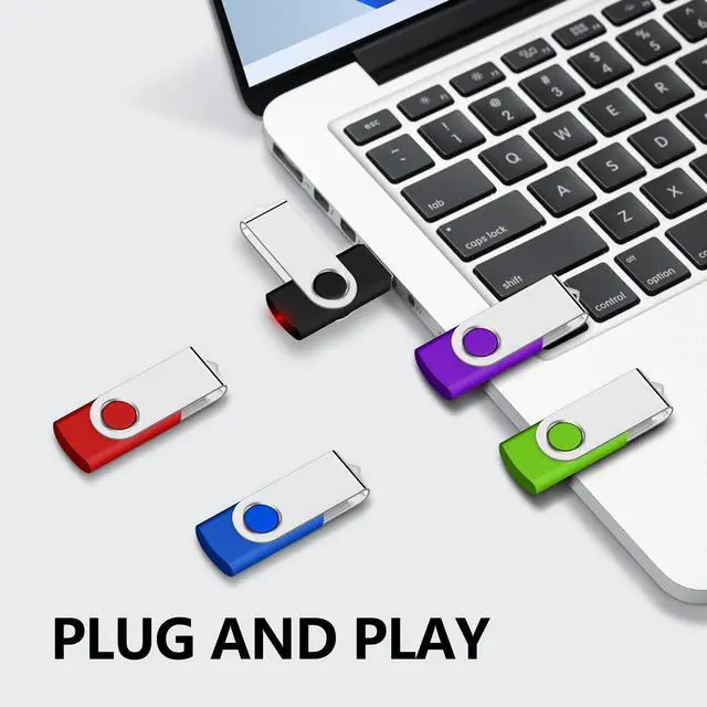 Alt view image 2 of 5 - AreTop 256MB Flash Drive 100 Pack, Bulk USB 2.0 Memory Stick Thumb Drives(256MB 100 PCS, Mix Color)