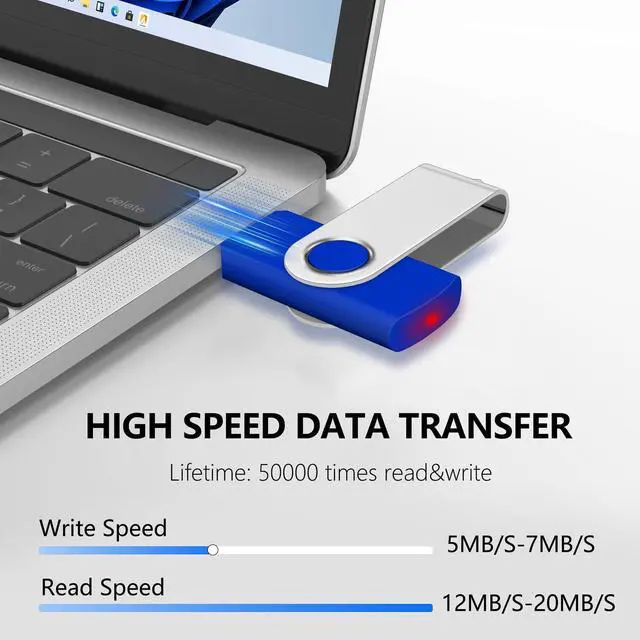 Alt view image 4 of 5 - AreTop 256MB Flash Drive 100 Pack, Bulk USB 2.0 Memory Stick Thumb Drives(256MB 100 PCS, Mix Color)