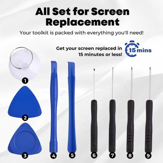 Alt view image 5 of 5 - BEISHARK 11.6 NV116WHM-N43 - Matte LCD Screen Replacement fit for Dell Chromebook 11 3189 (NOT for Dell Latitude) - Laptop LED Display 1366x768 HD, Non-Touch, EDP 30 Pins with Toolkit