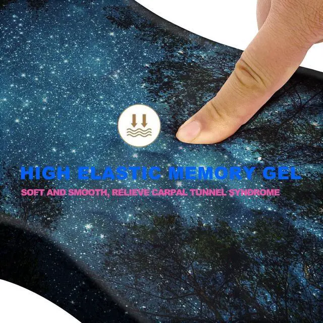 Alt view image 3 of 5 - KUOSGM Mouse Pad Wrist Support, Ergonomic Mouse Pad with Massage Dot, Comfortable Computer Mouse Pad for Laptop, Wrist Rest Pain Relief Mousepad with Non-Slip PU Base for Office & Home, 12 x 8 in