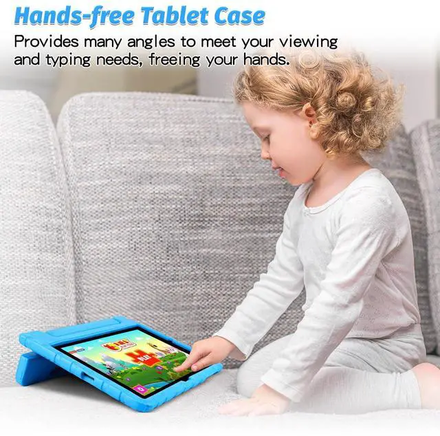 Alt view image 4 of 5 - BILLISGOVA Case for Samsung Galaxy Tab S7 FE/S7 Plus/S8 Plus with Pencil Holder and Anti-Slip Handle, New 12.4" Super Protection Cover for 2022 Tab S8+/2021 Tab S7 FE/2020 S7+ Blue