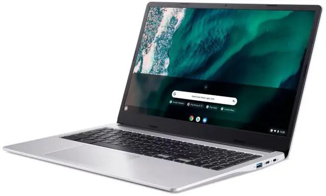 Alt view image 3 of 5 - New Chromebook 315 Business & Student Laptop 15.6 inch HD Display Pentiu.m N6000 Processor 4GB RAM LPDDR4X 128GB eMMC Numeric Keypad Webcam WiFi USB-C up to 10 Hrs Battery Life wtih Protective Sleeve