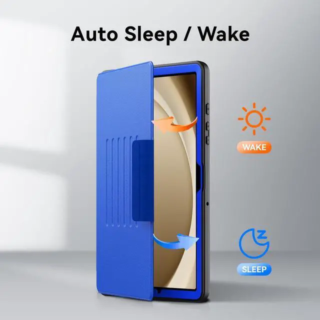 Alt view image 3 of 5 - BLOSOMEET Case for Samsung Galaxy Tab A9 Plus [11 Inch] 2023 with Tempered Glass Screen Protector