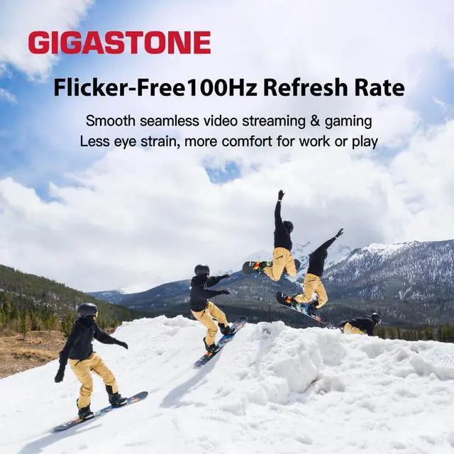 Alt view image 3 of 5 - Gigastone 27 inch IPS LED Back Light Monitor 2-Pack 100Hz FHD 1920 x 1080,178degWideView,Frameless, Dual Monitor, MPRT 1ms, Built-in Speakers, Eye Care Technology, Ergonomic Tilt VESA Mount, HDMI VGA