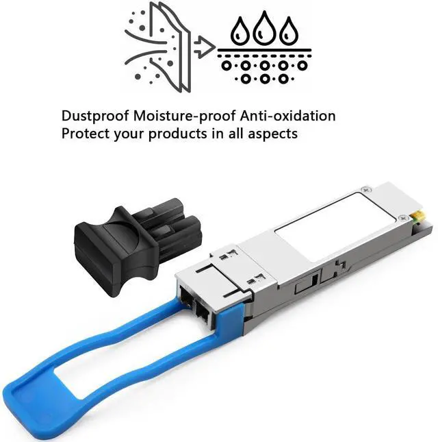 Alt view image 4 of 5 - BUNGPUNG QSFP+ QSFP28 Dust Covers Anti-dust Caps Suitable for Duplex LC QSFP+ QSFP28 Optical Module Silicone 50pcs/pack