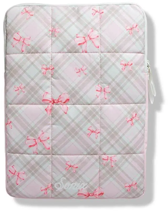 Main image of Sonix | Puffy Laptop Sleeve | 15-16 Inch, Quilted Pillow Puffer Laptop Carrying Case, Computer Sleeve | Clueless Pink