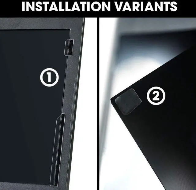 Alt view image 3 of 5 - AntiSpy Privacy Screen | Laptop Privacy Filter - 2 Attachment Options | Robust and Reusable | Adhesive Privacy Filter | Notebook Privacy Film (12.5" (16:9))