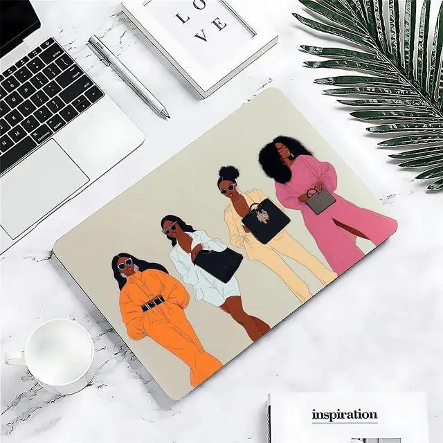 Alt view image 4 of 5 - COTAIL Compatible with MacBook Air 13.3 13.6 Inch Case 2022 2021 2020 2019 Plastic Hard Shell Case Cover,13.6 Air (A2681) M2 2022, Beautiful Women