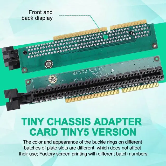 Alt view image 3 of 5 - PCB and Iron Material PCI E Graphic Card Adapter Tiny 5 PCIE16 Riser for ThinkCentre M920q M920x M910x M720q P330 Computer Components 01AJ940, Versatile PCI E Graphic Card
