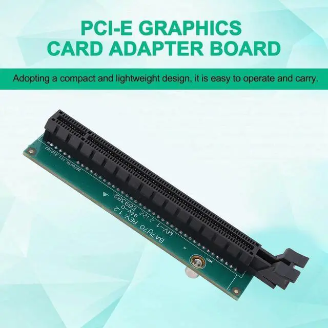 Alt view image 4 of 5 - PCB and Iron Material PCI E Graphic Card Adapter Tiny 5 PCIE16 Riser for ThinkCentre M920q M920x M910x M720q P330 Computer Components 01AJ940, Versatile PCI E Graphic Card