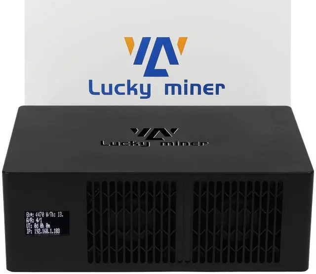 Main image of Bitcoins Miner Lucky Miner Lotto Mining Device 4.2TH/S 2.4G WiFi SHA-256 Asic Chip BM1366 Portable LV08 Micro Silent Cryptocurrency Home Use BTC Miner Machine Solo Miner, Black