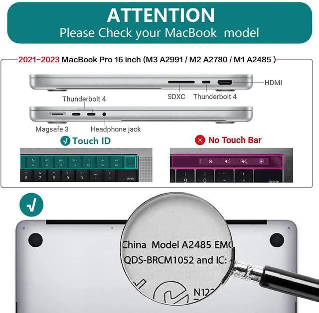 Alt view image 2 of 5 - CISSOOK Succulents Plant Case for MacBook Pro 16 Inch 2021 2023 Release A2485 A2780 A2991, Plastic Hard Shell Case Frosted Cover with Keyboard Cover for New Mac Pro 16.2" M1 M2 M3, Succulents
