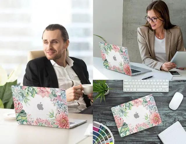 Alt view image 5 of 5 - CISSOOK Succulents Plant Case for MacBook Pro 16 Inch 2021 2023 Release A2485 A2780 A2991, Plastic Hard Shell Case Frosted Cover with Keyboard Cover for New Mac Pro 16.2" M1 M2 M3, Succulents