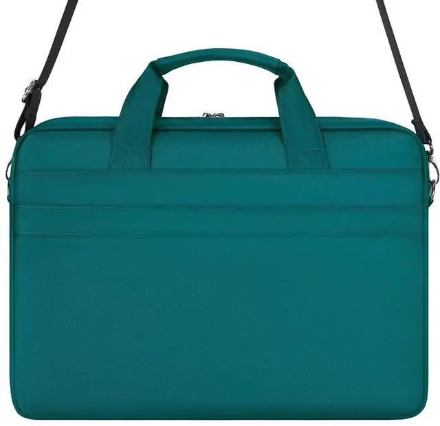Alt view image 2 of 5 - DOMISO 14 inch Laptop Bag Messenger Bag for Men Laptop Tote Bag for Women Business Office Work Briefcases Computer bag, Turquoise