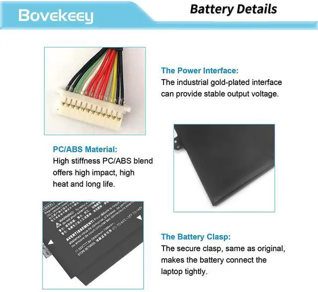 Alt view image 5 of 5 - 84.08Wh YB06XL Battery 928427-271 for HP Spectre x360 Convertible 15-CH 15T-CH000 15-CH0XX 15-CH003UR 15-CH010ND 15-CH006NA 15-CH011DX 15-CH011TX 15-CH001NG 928372-855 928372-856 928427-272 HSTNN-DB8V