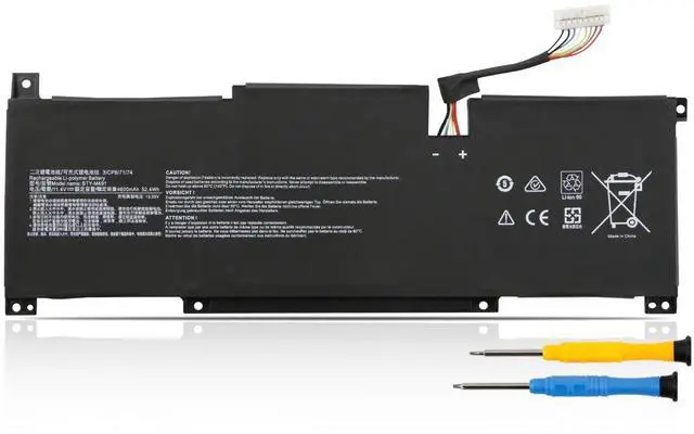 Main image of BTY-M491 Laptop Battery for MSI Modern 15 A10M A10M-028DE A10M-029 A10RAS A10RAS-076FR A10RB A10RB-041TW A10RD A11M A11SB A4M A4MW Summit B15 A11M Stealth 15M 11.4V 52.4WhWhite Connector 8 Wires