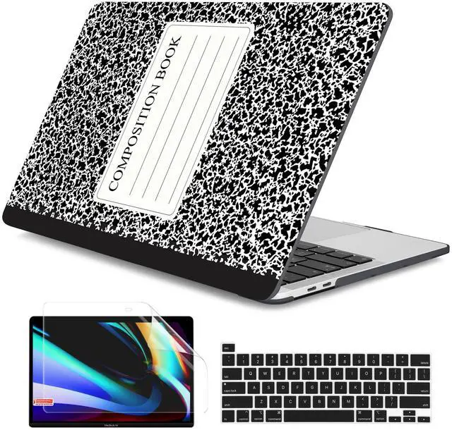 Main image of Dongke MacBook Pro 13 inch Case Model A2251/A2289 2020 Released, Plastic Hard Shell Case Cover for MacBook Pro 13 inch with Retina Display & Touch Bar Fits Touch ID (Composition Book)