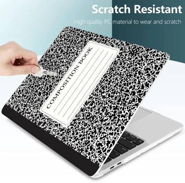 Alt view image 4 of 5 - Dongke MacBook Pro 13 inch Case Model A2251/A2289 2020 Released, Plastic Hard Shell Case Cover for MacBook Pro 13 inch with Retina Display & Touch Bar Fits Touch ID (Composition Book)