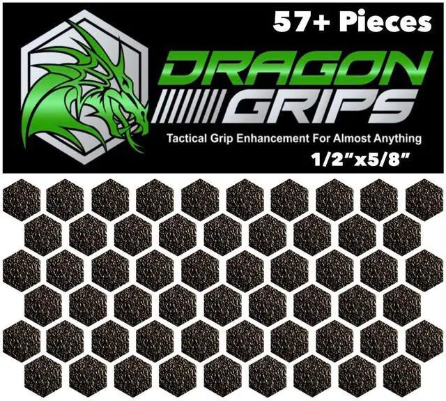Alt view image 5 of 5 - Dragon Grips Xbox One Controller Grips | Rubber Grip Wrap Skins | Xbox One Controller Accessories with Hexagon Decal Sticker Set of 57 Pieces 1/2" for Phone, Mouse, Keyboard Gaming Grip Stickers