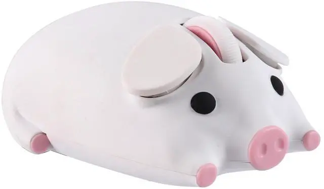 Main image of Dtobhars Bluetooth Mouse, 2.4G Mice Cute Cartoon Pig Dual Mode (Bluetooth or 2.4 GHz Receiver) Computer Mouse 1200DPI Silent Clisks for Laptop/Notebook/iPad/PC/Mac/Chromebook Office Home(White)
