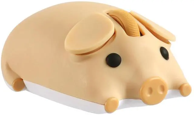 Main image of Dtobhars Bluetooth Mouse, 2.4G Mice Cute Cartoon Pig Dual Mode (Bluetooth or 2.4 GHz Receiver) Computer Mouse 1200DPI Silent Clisks Mouse for Laptop/Notebook/iPad/PC/Mac/Chromebook Office Home(Yellow)