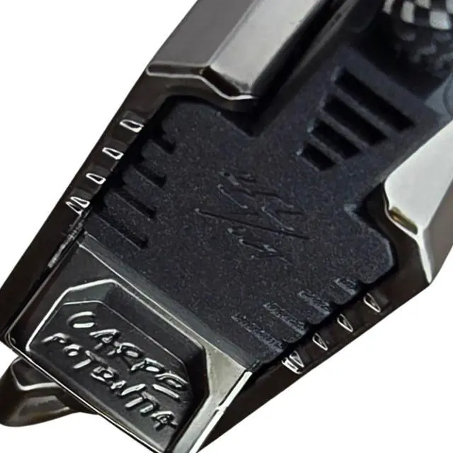 Alt view image 4 of 5 - EJ Revolt Lanyards - Ultimate Wearable USB A to Type-C Cable 3A Fast Charging, 5mm Paracord, for Various Devices (Black/White X Cable Dark Alloy Clip)