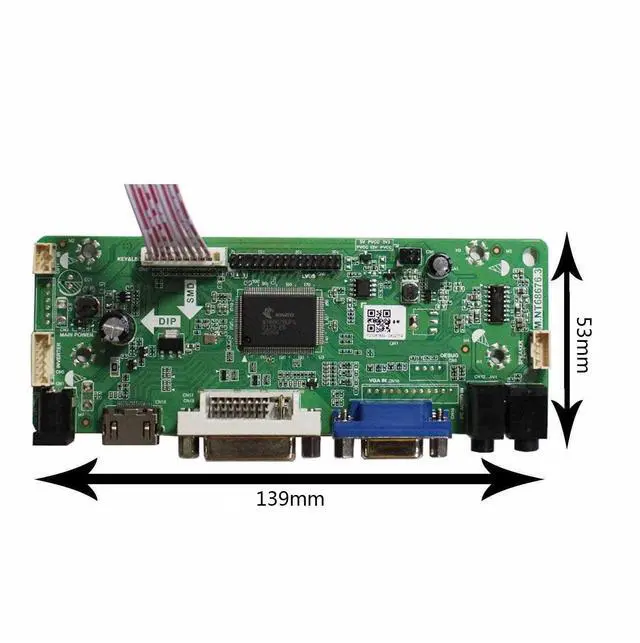 Alt view image 3 of 4 - FanyiTek DVI VGA Audio LCD Controller Board 30pins for 19inch G190EG02 V1 G190ETN01.9 1280x1024 9Pins LED Backlight LVDs LCD Screen