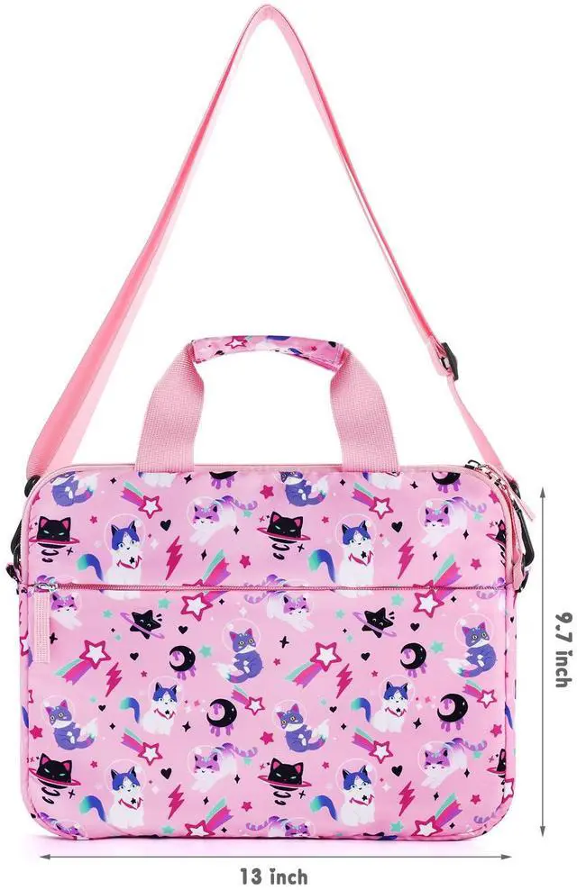 Alt view image 2 of 5 - Foxstory Kids Tablet Case for Girls, Kids Tablet Bag Sleeve for Fire HD 10, HD 8, 7 Kindle, Cat Pink