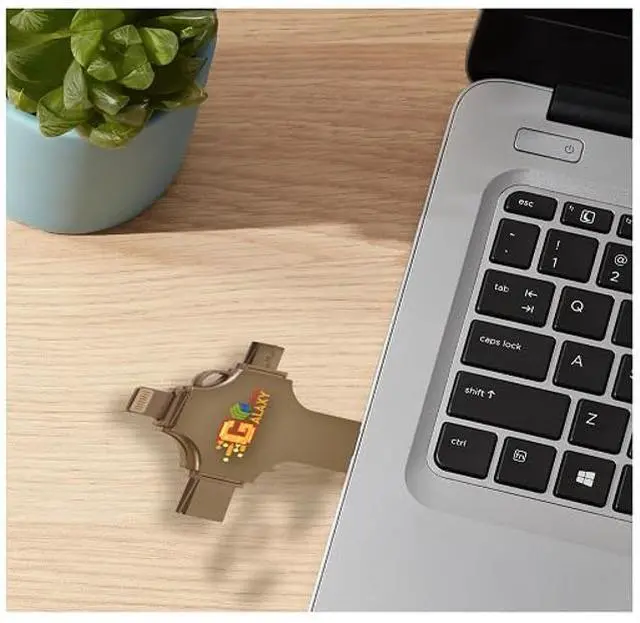 Main image of USB 3.0 Photo Stick iPhone, Samsung Phones Flash Drive, 4 in1 Galaxy MH Plus(128, GB)