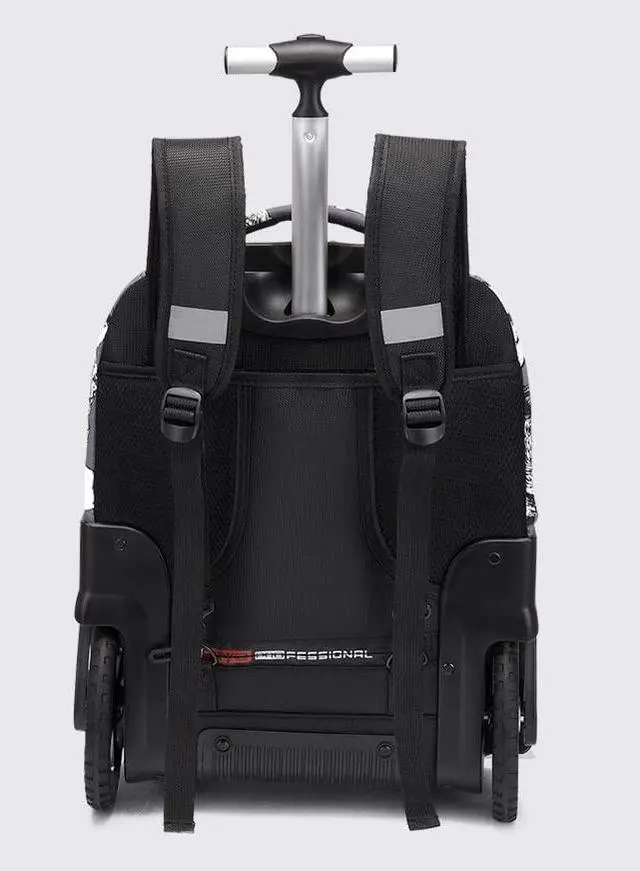 Alt view image 2 of 5 - Glodiar Rolling Backpack,Large Rolling Laptop Bag Briefcase Backpacks with Wheels for Women Adults Travel Trolley Office,Waterproof Wheeled Backpack(22inch, Grey)