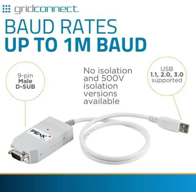 Alt view image 5 of 5 - GRIDCONNECT CAN USB Adapter with Isolation