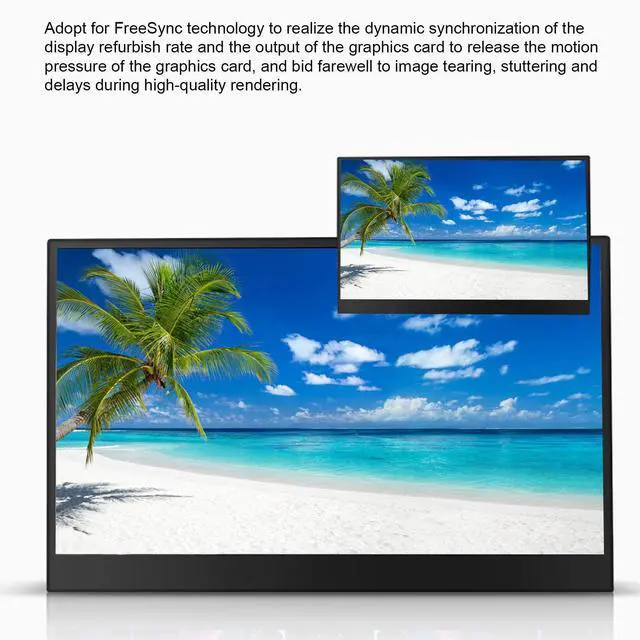 Alt view image 4 of 5 - Portable Monitor, 15.6 Inch Full HD Computer Display, Portable Display Game Console Computer Type?c Split Screen 1080P