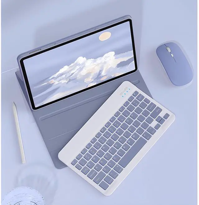 Alt view image 3 of 5 - GYSDCAZ Keyboard Case for Redmi pad SE 11 inch, Detachable Backlit Wireless Keyboard with Magnetic Protective Cover, Mouse,Black