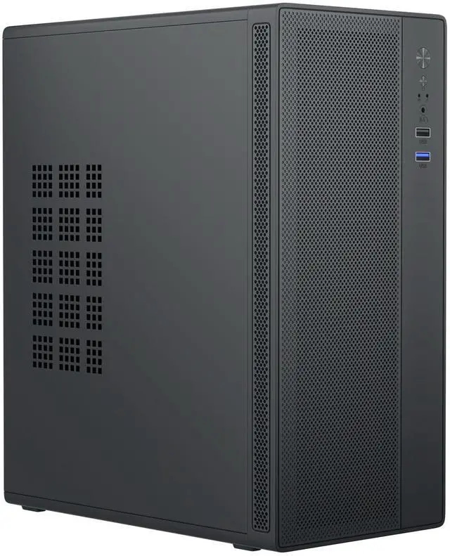 Alt view image 5 of 5 - Micro ATX Case, MATX Case Mini PC ITX Desktop Computer Case Support ATX PSU/250mm GPU/135mm CPU Cooler/4x 9cm Fans/1x 3.5HDD or 2X 2.5SSD/USB 3.0 Port