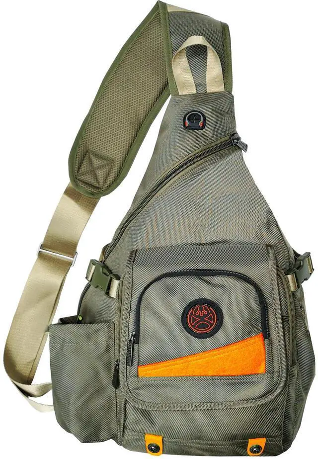 Main image of Innturt Large Sling Bag Backpack Pack 13" 14" Laptop Bag Satchel Festival Travel Backpack (Green)