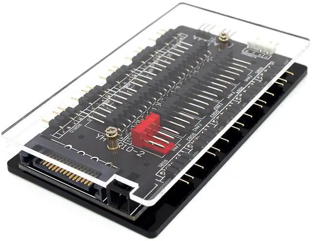 Main image of ARGB Fan Hub 10 Ports, ARGB Fan Splitter 5V/3Pin for SATA Power Supply Motherboard Control, 4 Magnetic BackPlane.