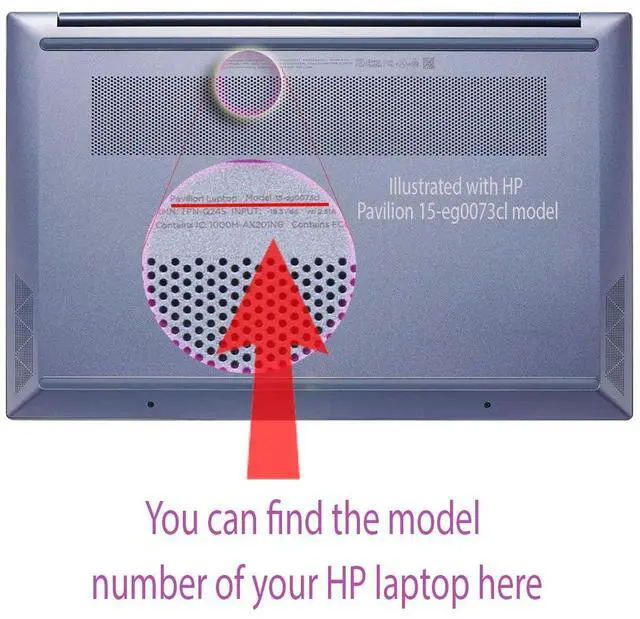 Alt view image 4 of 5 - mCover Case Compatible for 2020-2022 15.6" HP Pavilion 15-EGxxxx / 15-EHxxxx Series Notebook PC ONLY (NOT Fitting Any Other HP Pavilion or Envy Series) - Clear
