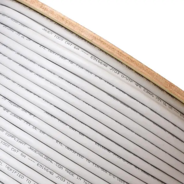 Alt view image 2 of 5 - JAVEX 23AWG CAT6A UL CM in-Wall Rated [500FT, Pure Copper] 750MHz, ETL Listed, TAA Compliant, UTP Ethernet Bulk Cable, Grey