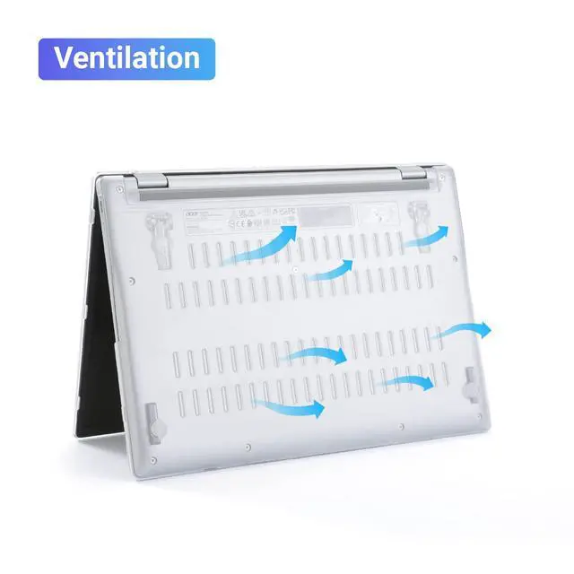 Alt view image 4 of 5 - mCover Case Compatible for 2022~2023 14" Acer ChromeBook 514 CB514-2H Series Notebook Computer ONLY (NOT Fitting Other Acer Models) - Orange