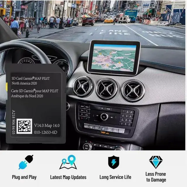 Alt view image 3 of 3 - 2023-2024 A2189068403 Navigation SD Card Fits for Mercedes Garmin Map Pilot B C E GLC 300 CLA 250 GLA 250 C300 SLC CLS CLA