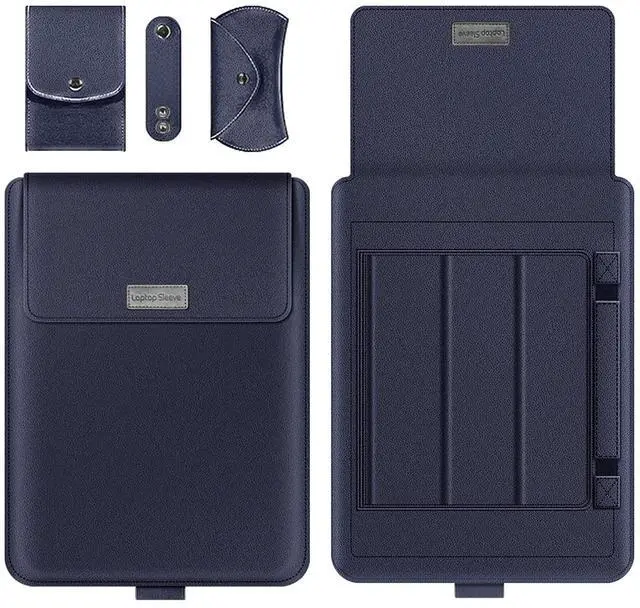 Alt view image 2 of 5 - 13 inch Laptop Sleeve Case, Slim Laptop Carrying Case with Stand Function Compatible with 2018-2021 MacBook Air 13 M1/ 2016-2021 MacBook Pro 13 M1/ XPS 13 inch/ 13"-13.3" Surface Pro X 6 7 8