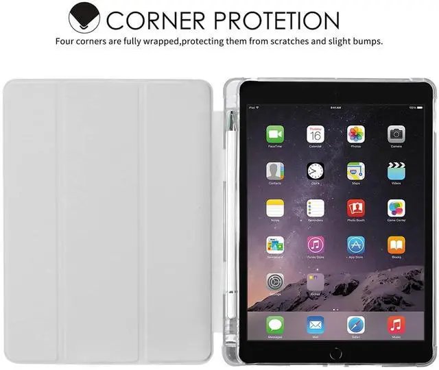 Alt view image 2 of 5 - JOYLAND West Cowboy Pad Case for iPad 5th/6th Generation Cool Girl Anti-Scratch Lightweight with Pencil Holder Trifold Stand Case Soft TPU Cover(Model Number:A1822 A1823 A1893 A1954)