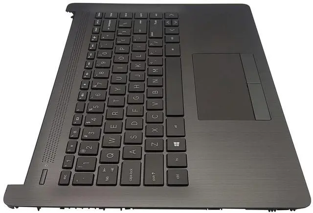 Alt view image 5 of 5 - Replacement Upper Case Palmrest for HP 14-CM 14-CK 14T-CM 14Z-CM 14q-cs 14q-cy Series Laptop Touchpad with Keyboard Assembly L23241-001 Gray