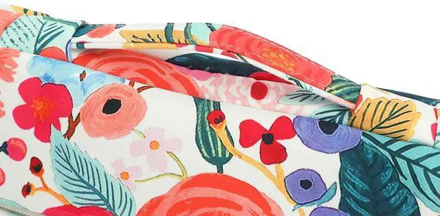 Alt view image 5 of 5 - SANFAN 360deg Protective 3 Pockets Laptop Sleeve Case Bag with Handle for MacBook Air 15 inch,MacBook Pro 16 inch and 15.6 inch Screen Laptop (Watercolor Flowers)